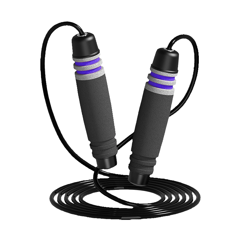 حبل القفز TS-3 برأس واحد/7 أخاديد على شكل أسطوانة بمقبض إسفنجي للبالغين حبل القفز TS-3 برأس واحد/7 أخاديد على شكل أسطوانة بمقبض إسفنجي للبالغين