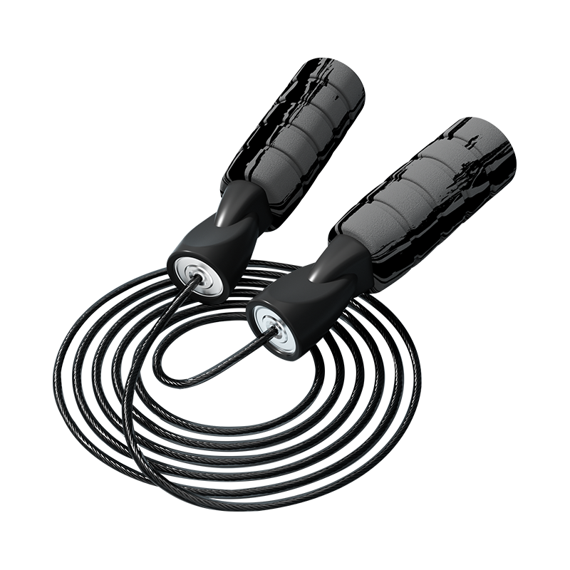 حبل القفز بمقبض إسفنجي إسفنجي أحادي اللون TS-4 للجرافيتي/للبالغين