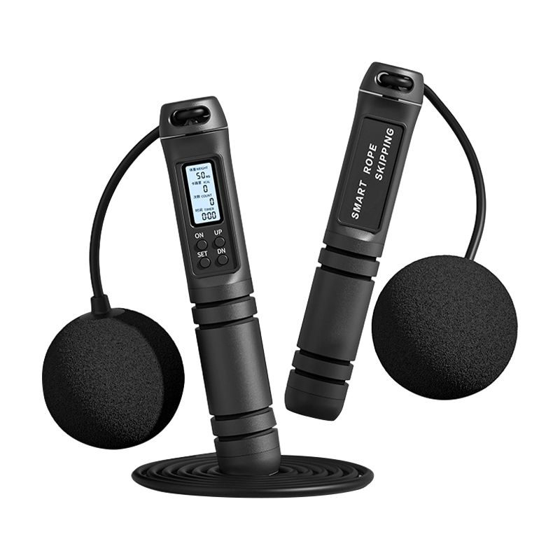 حبل قفز إلكتروني بعداد ومقابض رغوية