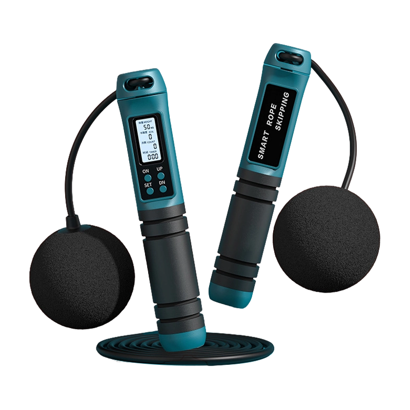 حبل قفز إلكتروني بعداد ومقابض رغوية