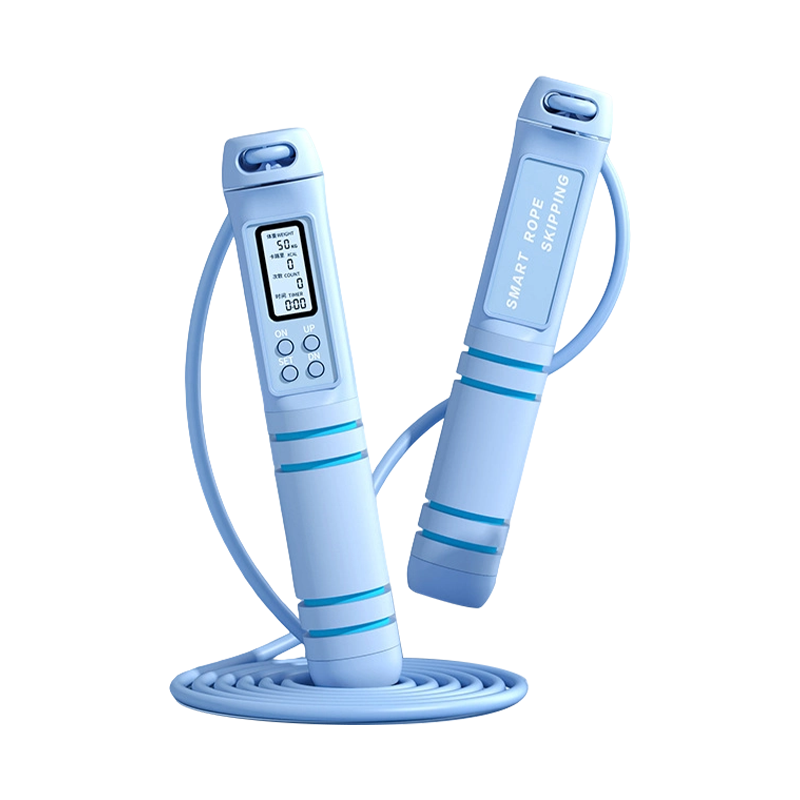 حبل قفز إلكتروني بعداد ومقابض رغوية